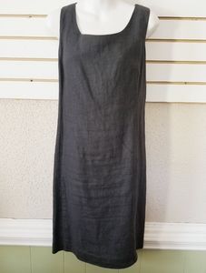DKNY 100% Linen sleeveless midi dress size 6